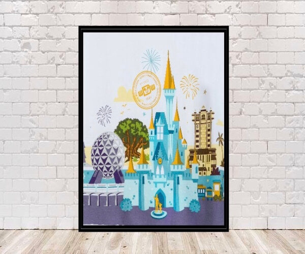 Disney World Poster Vintage Disney Poster Magic Kingdom Poster Epcot Poster Animal Kingdom Poster Hollywood Studio Poster Disney Parks