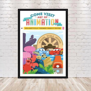 Art of Animation Resort POSTER Disney Poster Sizes 8x10, 11x14, 13x19 Vintage Disney Poster Disney World Poster Disney Hotel Poster