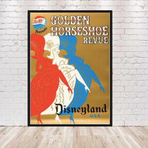 Golden Horseshoe Revue Poster Disneyland Poster Vintage Disney Poster Sizes 8x10, 11x14 13x19 16x20 18x24 Golden Horseshoe Poster Disney USA