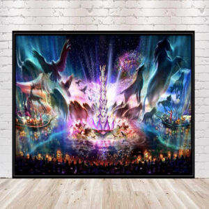 Rivers of Light Poster Animal Kingdom Poster Vintage Disney Poster Disney D23 Poster Disney World Poster Disneyland Poster Disney Wall art
