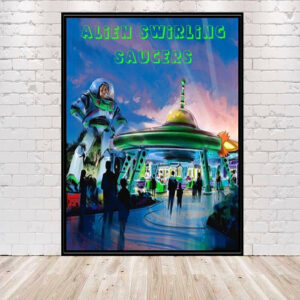 Alien Swirling Saucers Poster Toy Story Poster 8x10, 11x14, 13x19, 16x20, 18x24 Buzz Lightyear Poster Toy Story Land Poster Disney Poster