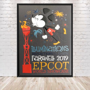 Epcot Illuminations Poster Epcot Poster Disney Poster Disney World Poster Farewell to Illuminations Poster Epcot Poster