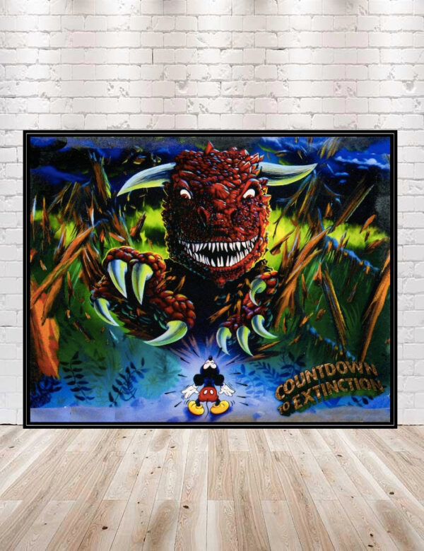 Countdown to Extinction Poster Animal Kingdom Poster Vintage Dinosaur Poster Disney Poster Disney World