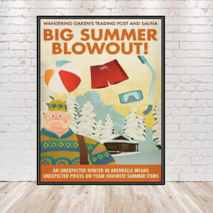 Big Summer Blowout Poster Arendelle Poster Sizes 8x10, 11x14, 13x19 16x20 18x24 Vintage Disney Poster Disney World Poster Frozen Poster