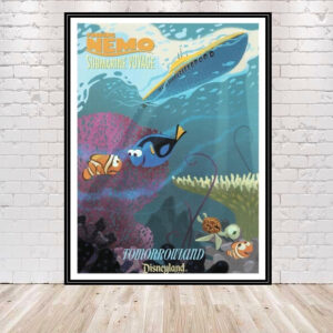 Finding Nemo Submarine Voyage Vintage Disneyland Poster Vintage Disney Poster Finding Nemo Poster