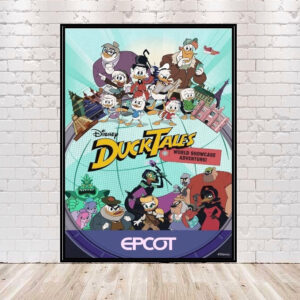 Epcot World Showcase Poster DuckTales Poster D23 Epcot POSTER 8x10, 11x14, 13x19, 16x20, 18x24 Vintage Disney Poster Disney World Poster
