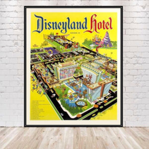 Disneyland Hotel POSTER Vintage Disneyland poster Vintage Disney Poster Disney World Poster Disney Hotel Poster