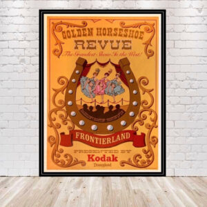 Golden Horseshoe Revue Poster Disneyland Poster Vintage Disney Poster Sizes 8x10, 11x14 13x19 16x20 18x24 Golden Horseshoe Poster Disney USA