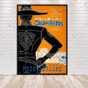 CasadDeFritos Poster Frontierland Poster Vintage Disney Poster Disneyland Poster Disney World Poster Casa De Fritos Poster Magic Kingdom