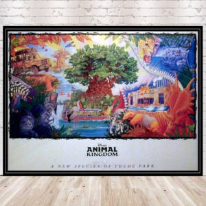 Animal Kingdom Poster Disney Park Attraction Poster Vintage Disney Poster Tree of Life Poster Kilimanjaro Safari Poster Disney world Poster
