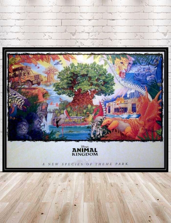 Animal Kingdom Poster Disney Park Attraction Poster Vintage Disney Poster Tree of Life Poster Kilimanjaro Safari Poster Disney world Poster