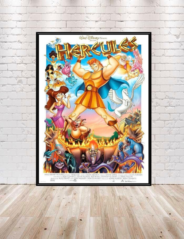 Hercules Poster Classic Disney Movie Poster Hercules Classic Movie Poster Vintage Disney Poster Walt Disney World Poster Disneyland Nursery