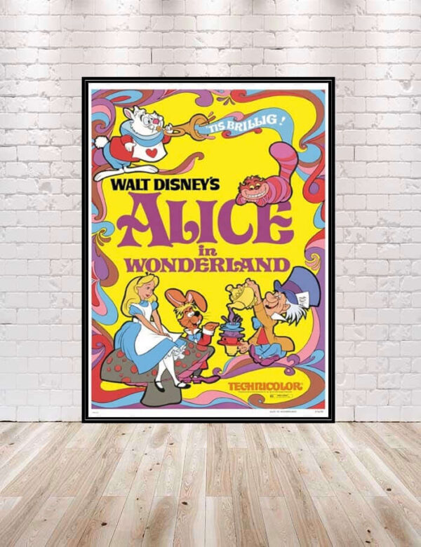 Alice in Wonderland Vintage Disney Movie Posters