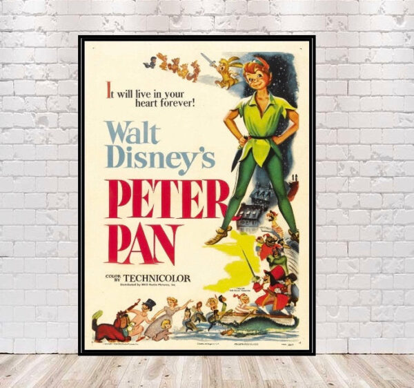 Peter Pan Walt Disney Movie Poster