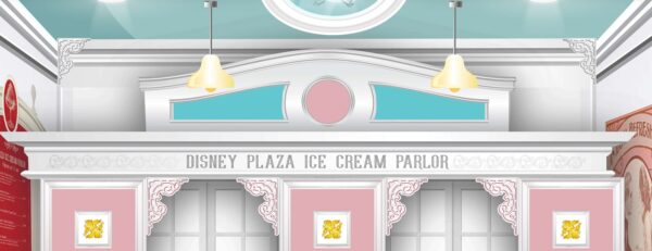 Disney Plaza Ice Cream Parlor Poster Disney Poster Disney Attraction Poster Magic Kingdom Poster Vintage Main Street Ice cream Parlour