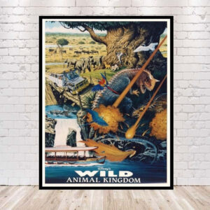 Animal Kingdom Poster Disney Park Attraction Poster Vintage Disney Poster Tree of Life Poster Dinosaur Poster Kilimanjaro Safari Poster