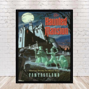 Haunted Mansion Poster Disney Attraction Poster Fantasyland Poster Disney World Poster Disneyland Poster Tokyo Disney Poster Stretching Room
