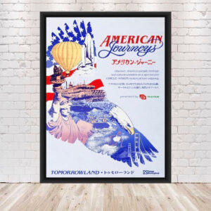 American Journeys Poster Disney Attraction Poster Tomorrowland Posters Tokyo Disneyland Poster Disney World Posters Wall Art Nursery