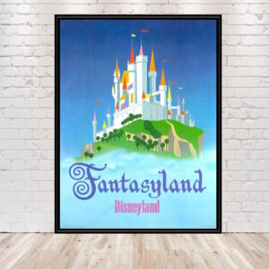 Fantasyland Poster Vintage Disney Attraction Poster Disneyland Poster Walt Disney World Poster Aurora's Castle Classic Disney Posters