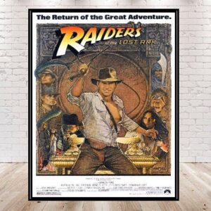 Indiana Jones Poster Indiana Jones Raiders of the Lost Ark Poster Disney Movie Poster Disneyland Attraction Posters Disney World Christmas