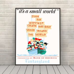 It's a small world Disney Attraction Poster
