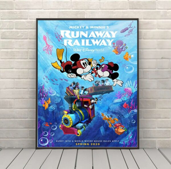 Mickey & Minnie's Runaway Railway Poster