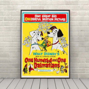 One Hundred and One Dalmatians Poster Vintage Disney Movie Posters