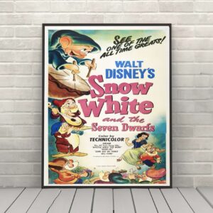 Snow White and the seven Dwarfs Poster Disney Movie poster